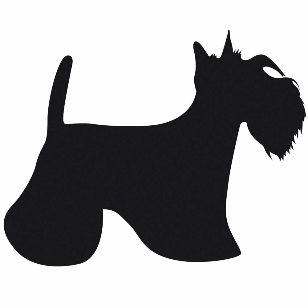 Hundeaufkleber Scottish Terrier - Aufkleber für Hundefriseurbedarf