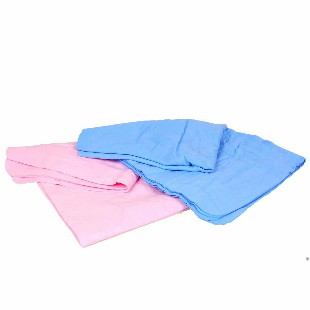 GogiPet Zauber Tierhandtuch -  super absorbierendes Badetuch blau oder rosa