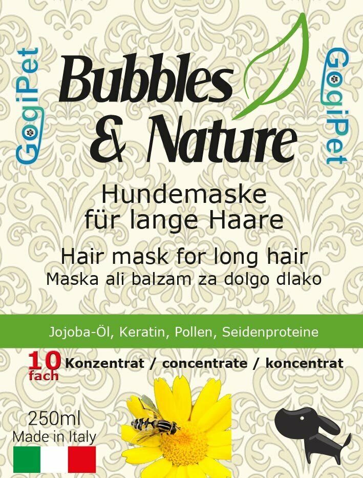 GogiPet Maske für Hunde - Bubbles & Nature Hundemaske