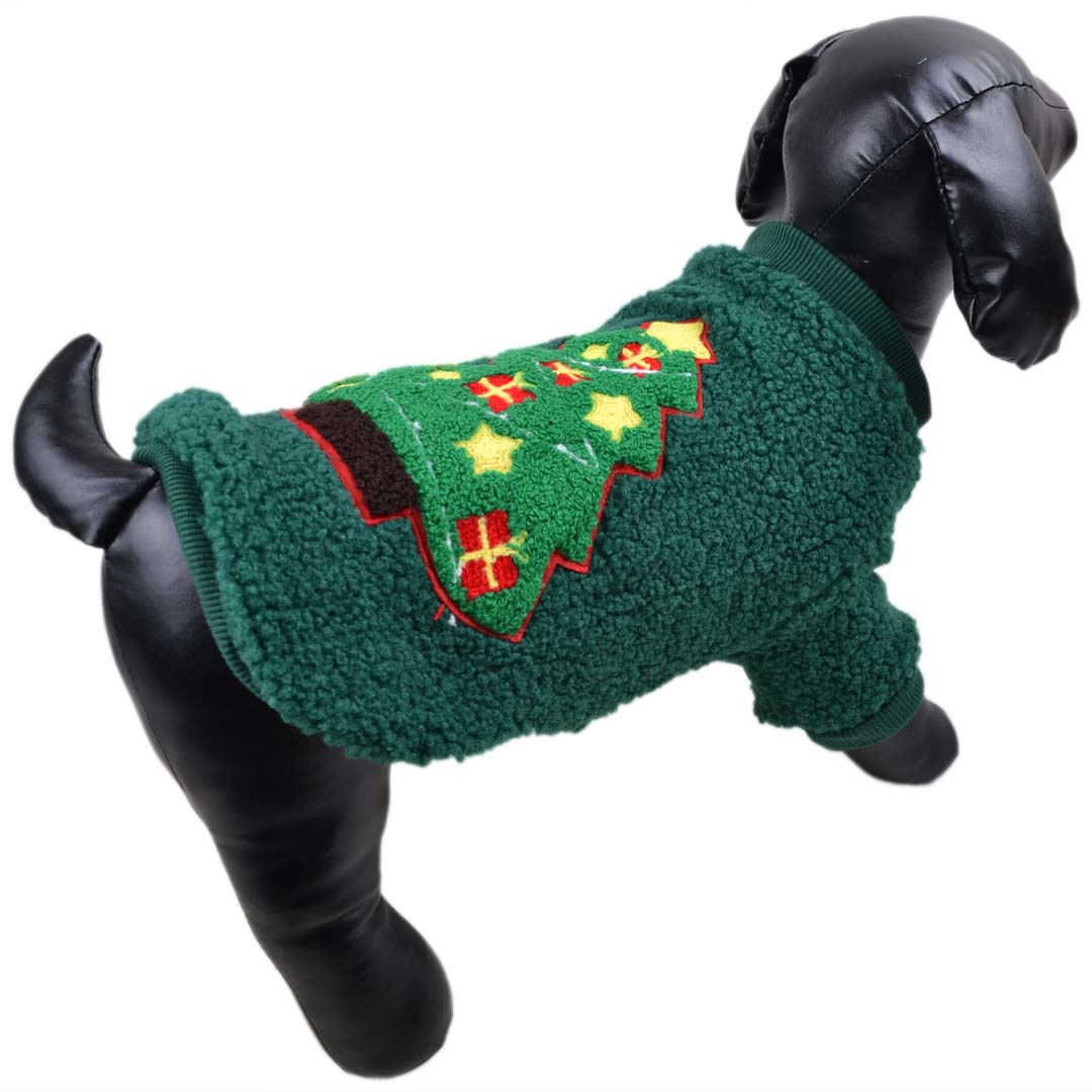 Christbaum Hundepullover - Grüner Weihnachtsbaum Sweater