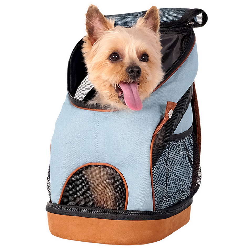 Blue Jeans Hunderucksack  für kleine Hunde