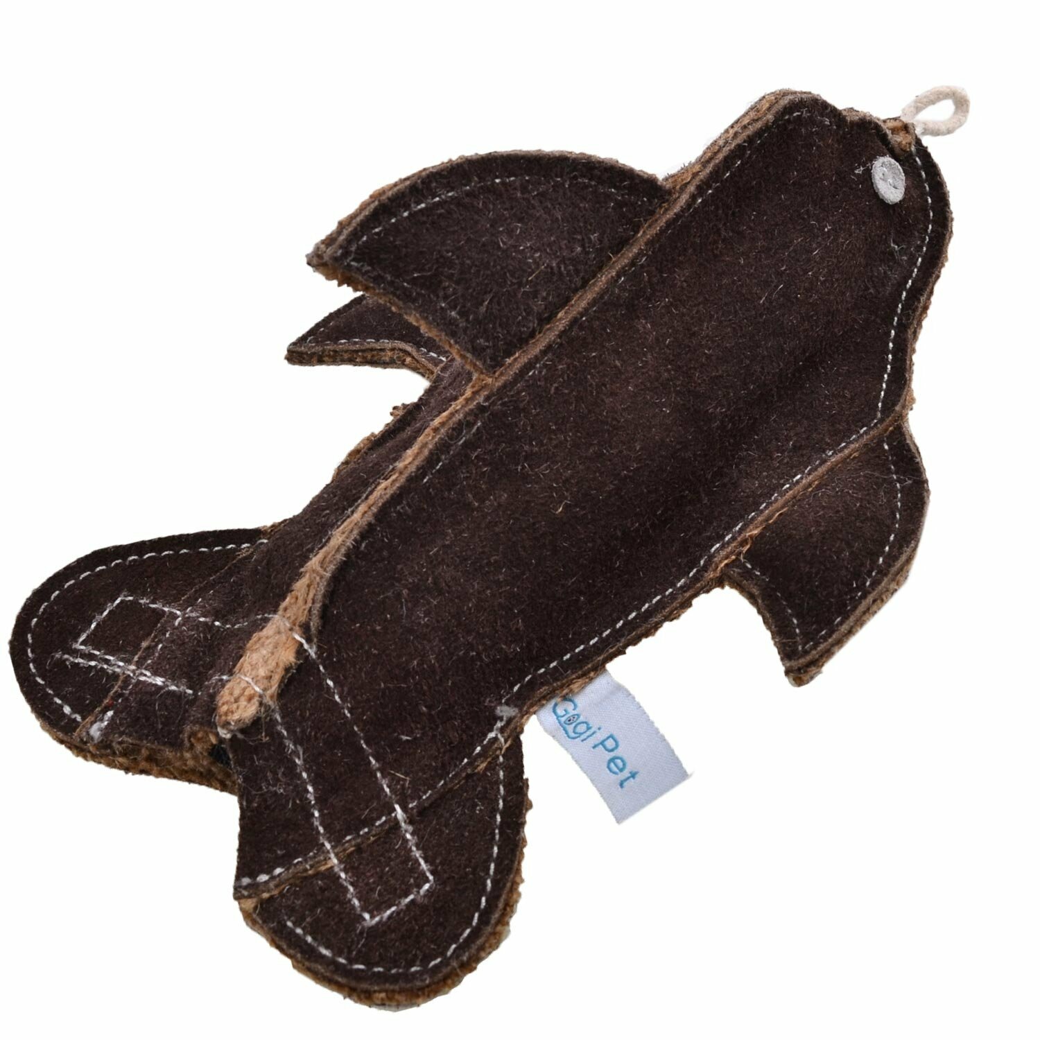 Brauner Delfin Hundespielzeug - GogiPet ® Hundespielzeug aus nachhaltigen Rohstoffen