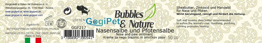GogiPet Pfotensalbe und Nasensalbe für Hunde