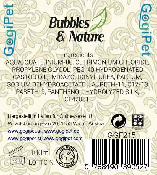 GogiPet Hundeshampoo ohne Tierversuche - Bubbles & Nature
