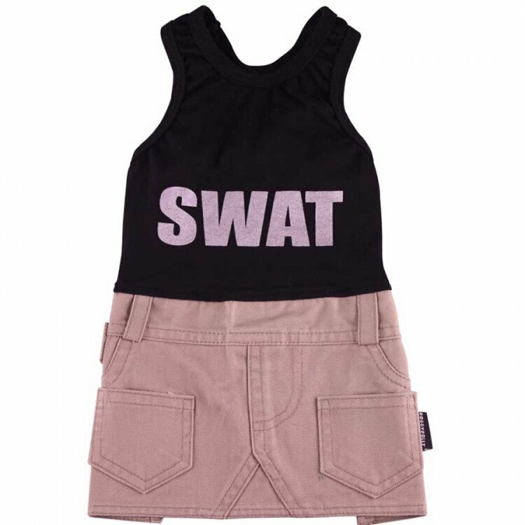 Hundebekleidung Abverkauf - SWAT Girl Hundekleid - DoggyDolly Hundegewand