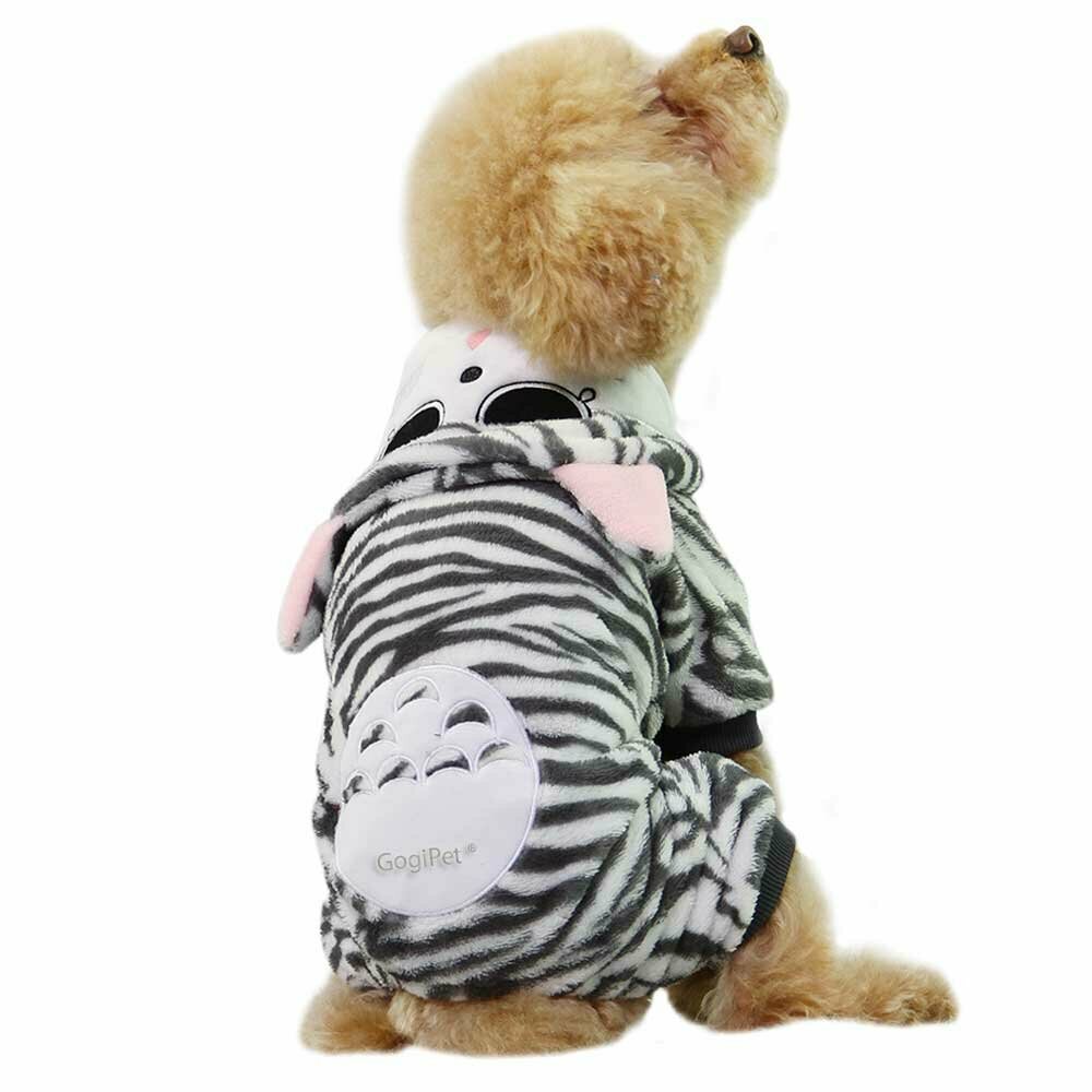 Katzenanzug aus Flanell als lustige Hundebekleidung