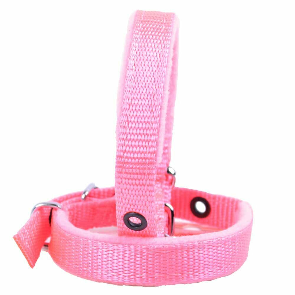 Weiche rosa Hundehalsbänder für kleinere Hunde