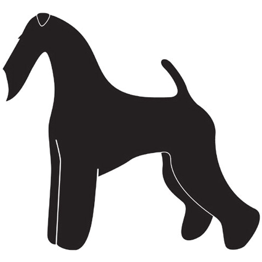 Hunde Aufkleber - Airdale Terrier Sticker für den Hundesalon und Airdale Terrier  Liebhaber