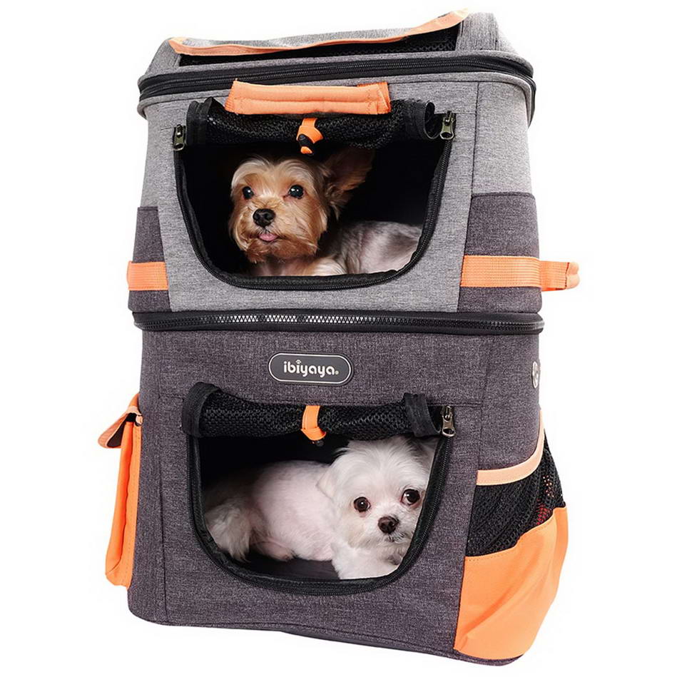 Hunderucksack für 2 Hunde