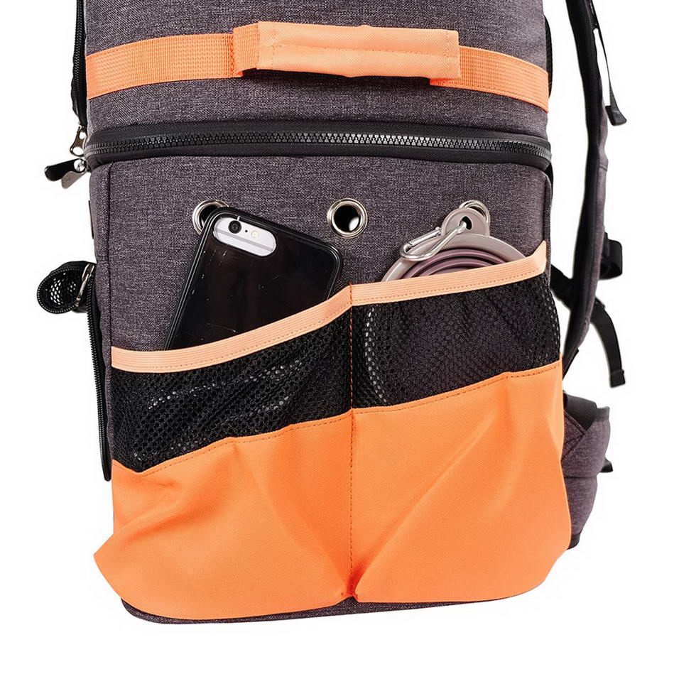 Hunderucksack mit praktischen Seitentaschen für Kleinigkeiten