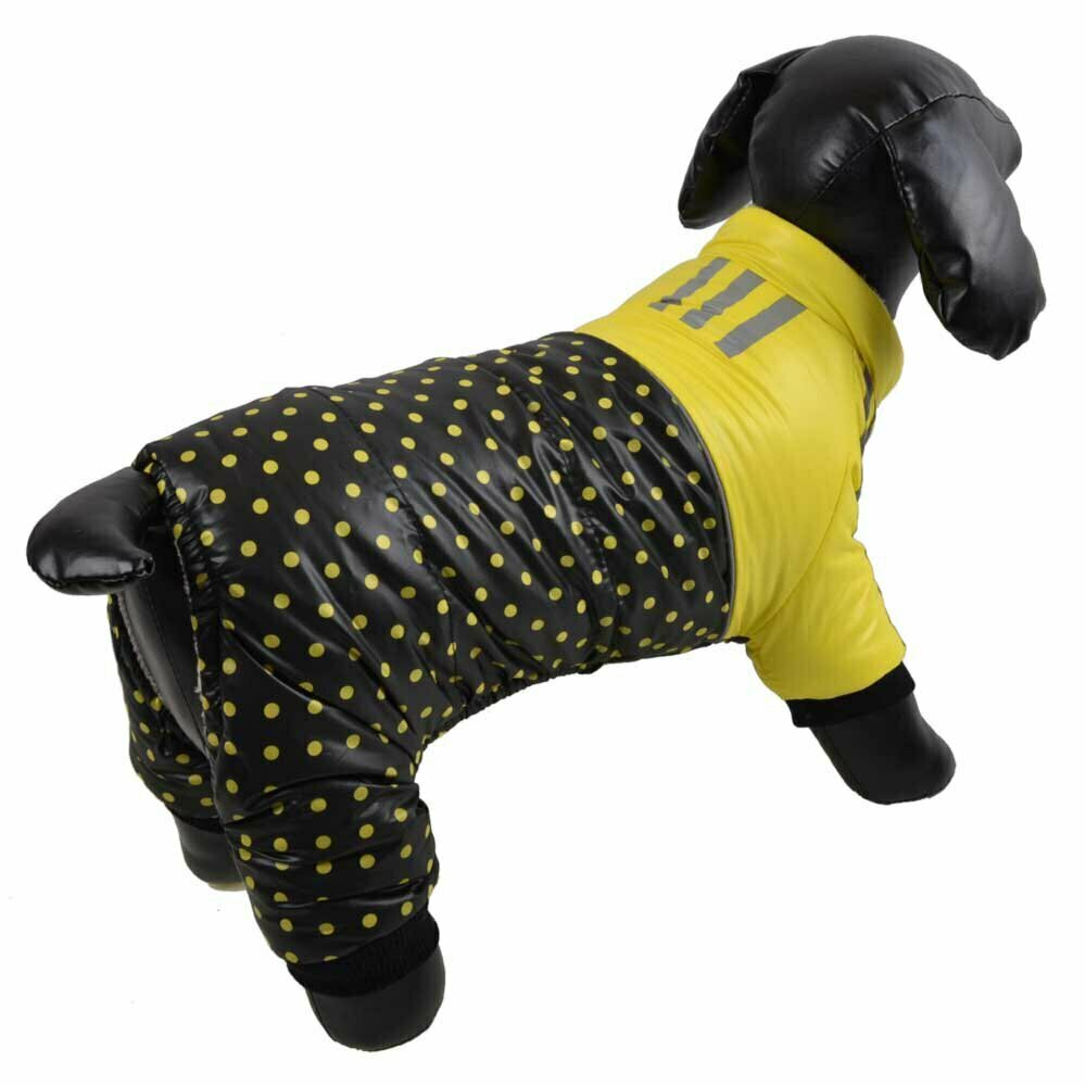 Warme Hundebekleidung - gelber Anorak