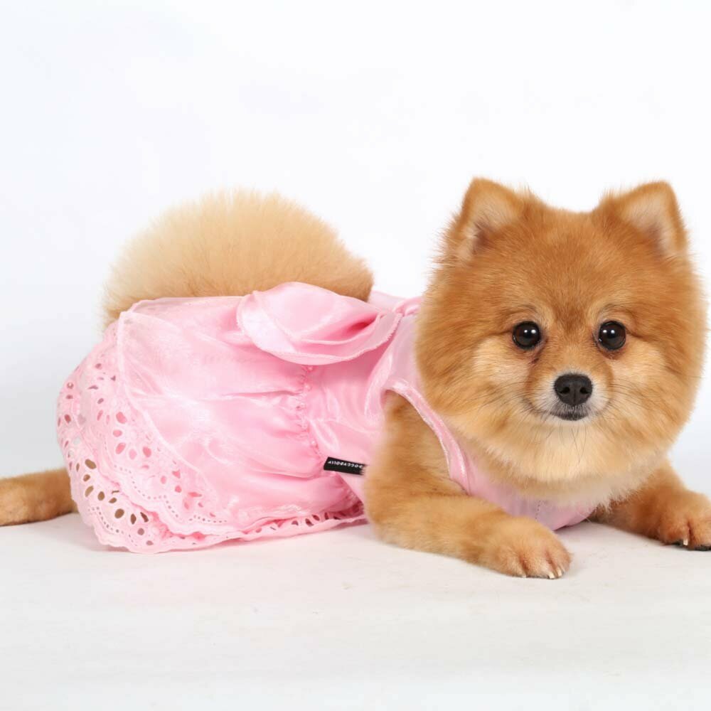 Rosa Brautkleid - Hundebekleidung