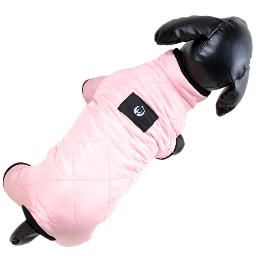 Rosa Schneeanzug - warme Hundebekleidung für den Winter