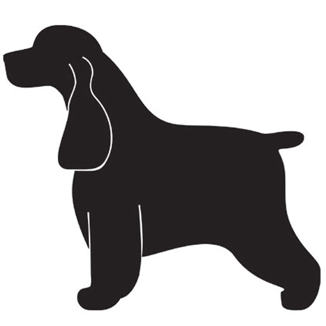 Hunde Aufkleber - English Cocker Spaniel Sticker für den Hundesalon und Cocker Spaniel Liebhaber