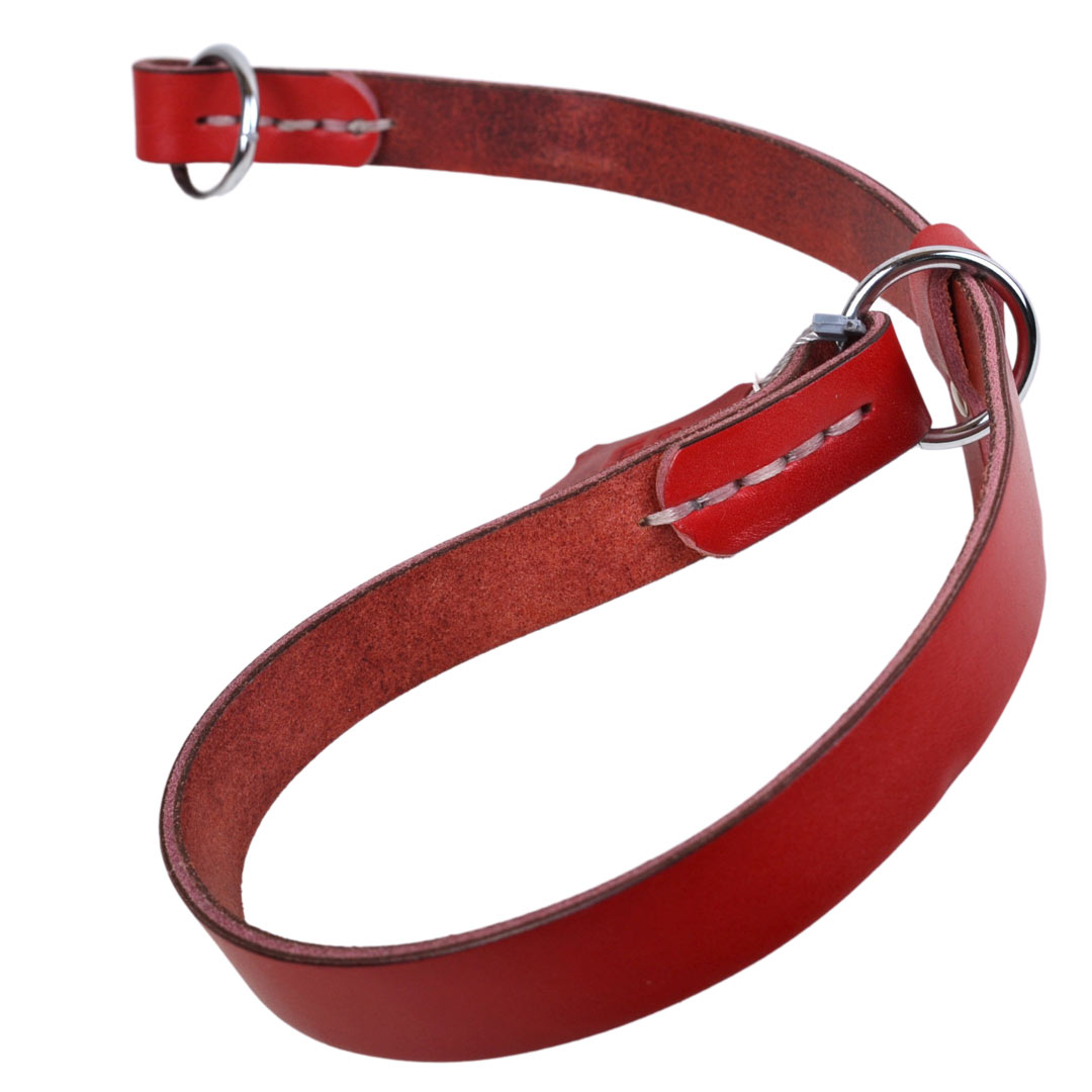Rotes, handgemachtes Schlupfhalsband von GogiPet®