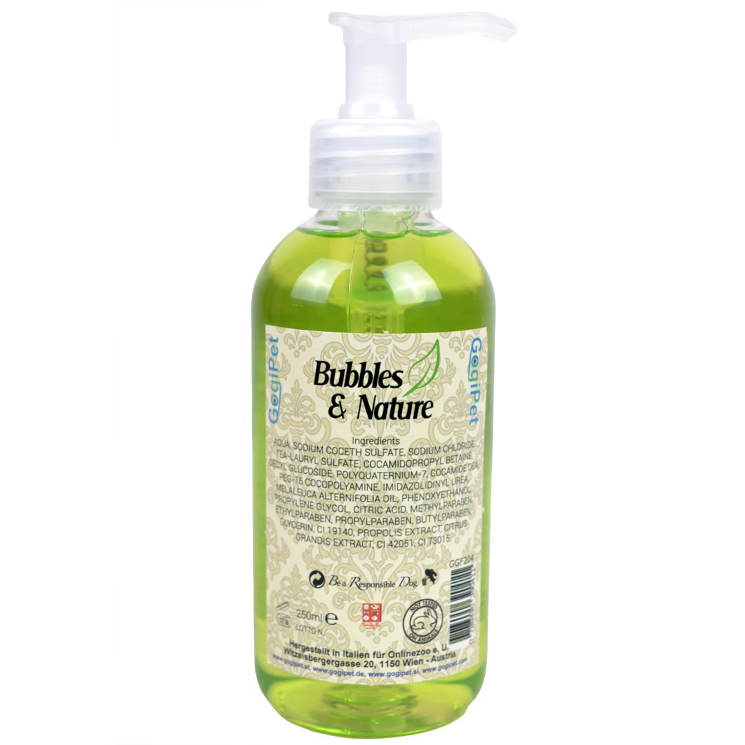Hundeshampoo mit Teebaumöl von GogiPet Bubbles & Nature - Heilendes Hundeshampoo bei Hautirritationen und Schuppenshampoo
