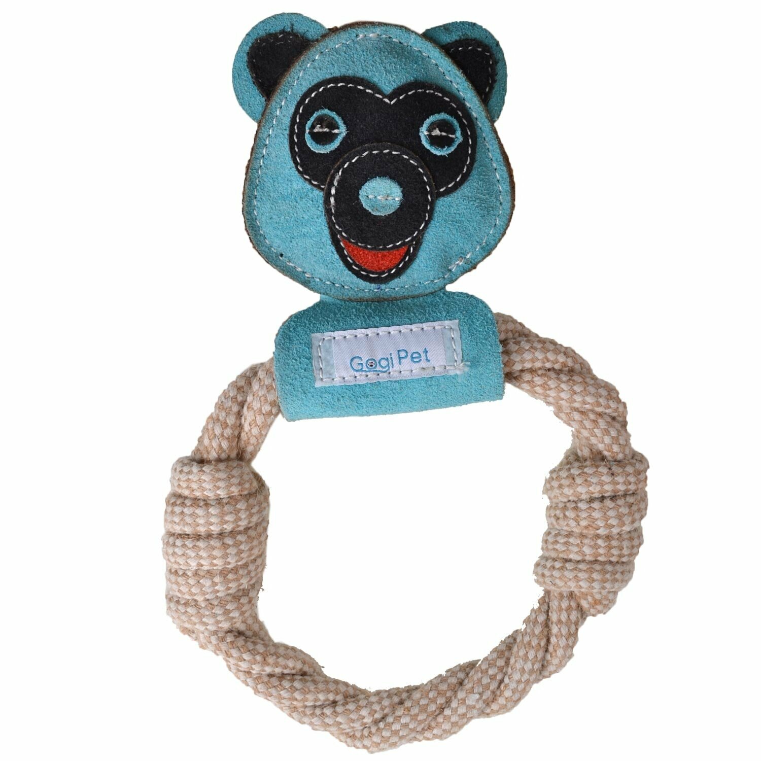 GogiPet ® Hundespielzeug - Blauer Bär mit Zahnpflegeeffekt