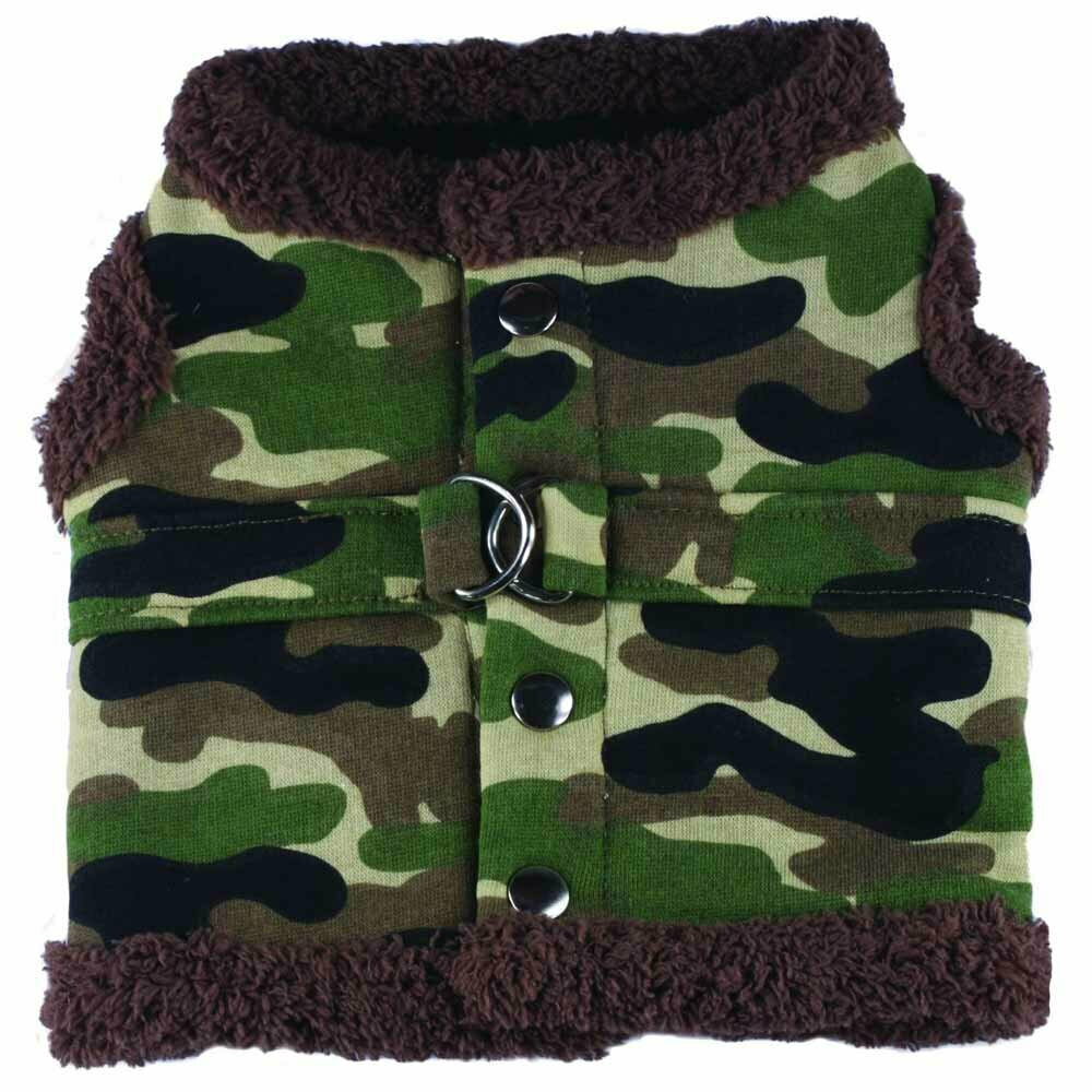 Winterliches Hunde Softbrustgeschirr Camouflage - Armystyle